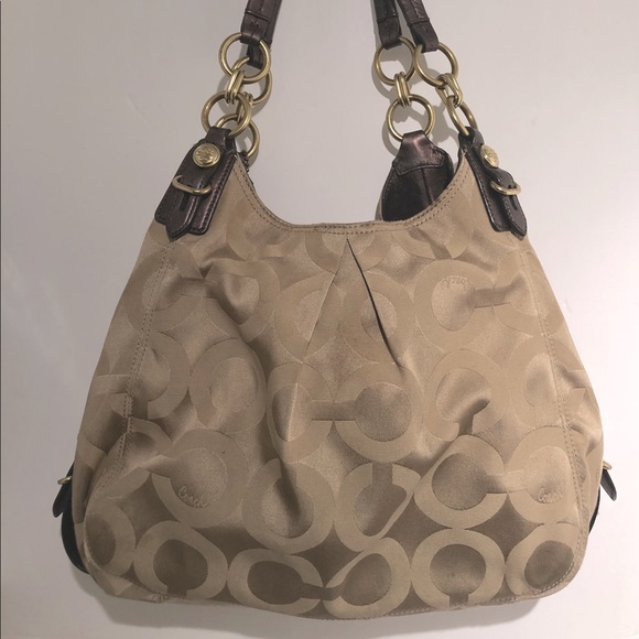 Coach Signature Jacquard Shoulder Bag - Picture 2 of 5